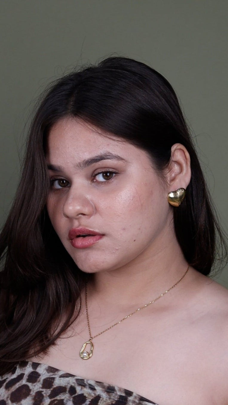 Heart-Shaped Earrings by Ellara Jewels π