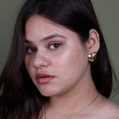 Heart-Shaped Earrings by Ellara Jewels π