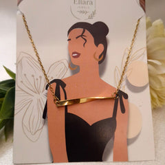 Golden Grace” Bar Necklace ✨  By Ellara Jewels