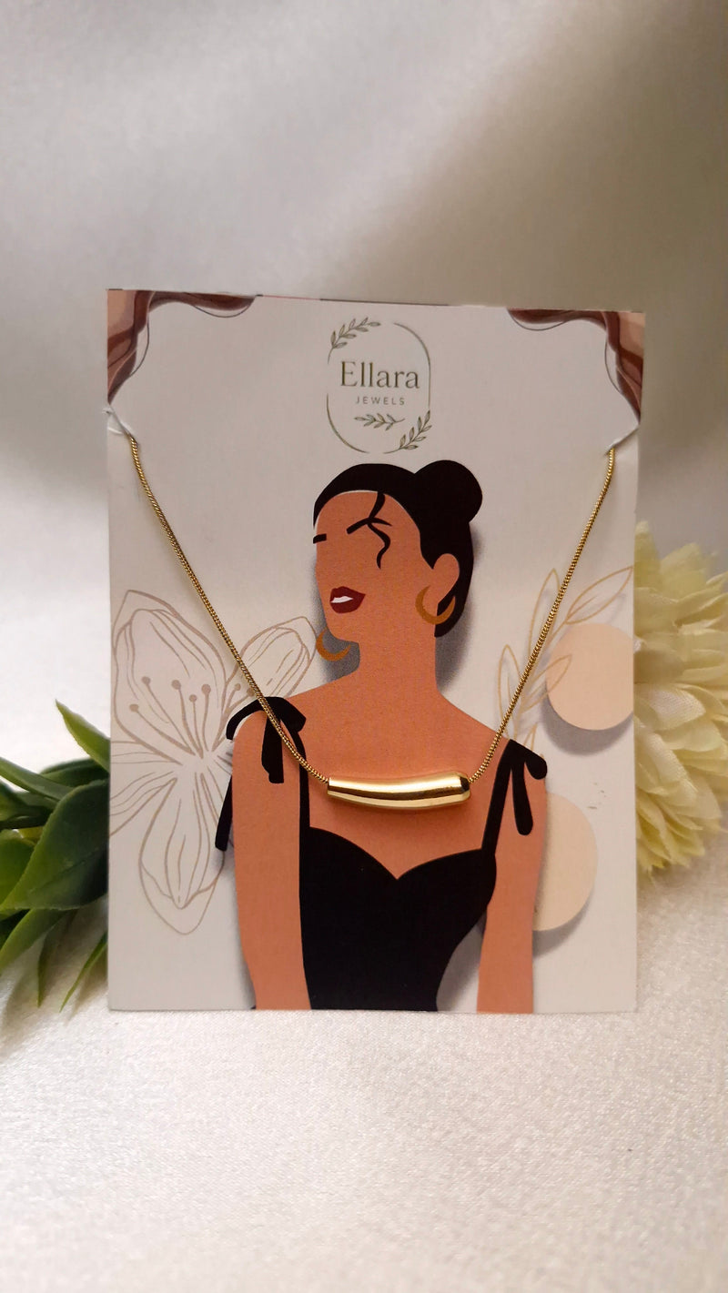 Minimalist Gold Bar Necklace ✨