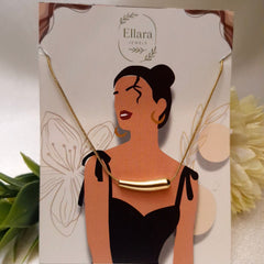 Minimalist Gold Bar Necklace ✨