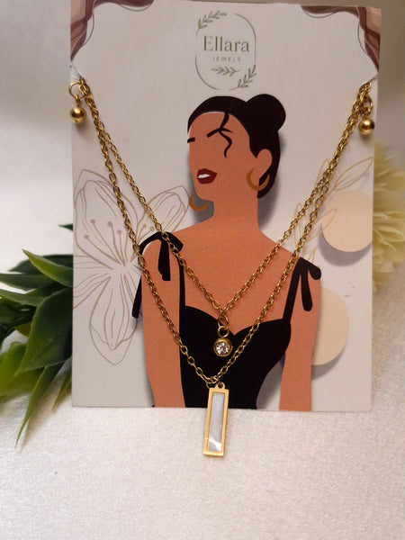 The Twin Glow Layered Necklace ✨