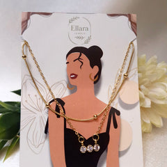 The Twin Drop Layer Necklace ✨