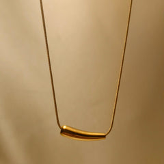 Minimalist Gold Bar Necklace ✨