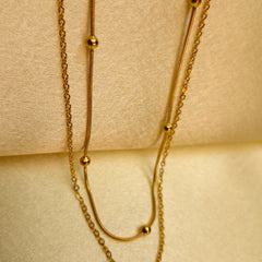 The Twin Drop Layer Necklace ✨