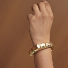 Ellara Molten Wave Statement Bracelet π