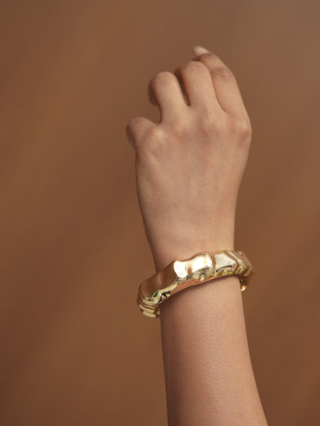 Ellara Molten Wave Statement Bracelet π
