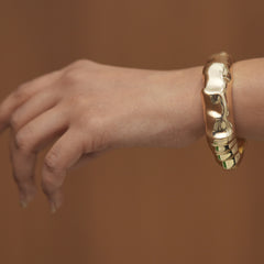 Ellara Molten Wave Statement Bracelet π