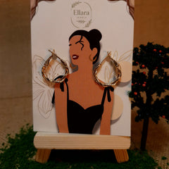 💫 Ellara Twisted Gold Mini Hoops