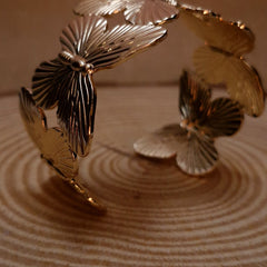 Golden Butterfly Embrace Bracelet 🦋