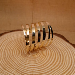 Golden Radiance Spiral Bracelet ✨