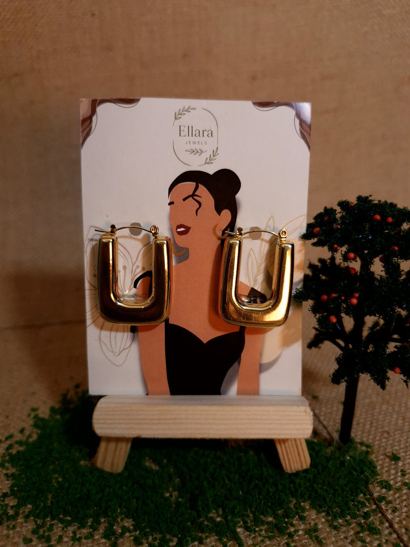 ✨ Bold U-Hoop Earrings