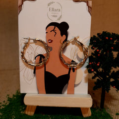 ✨ Twisted Glow Gold Hoops