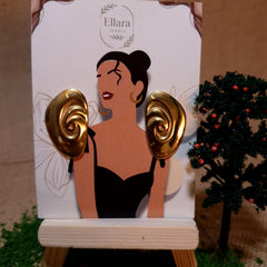 Ellara Sculpted Swirl Studs β Statement Elegance π«