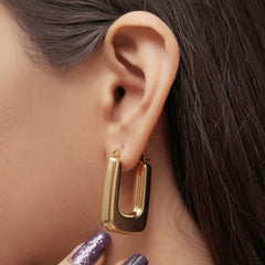 ✨ Bold U-Hoop Earrings