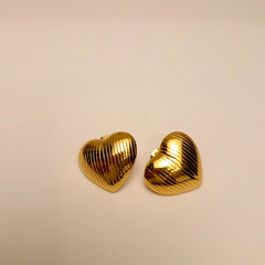 Heart-Shaped Earrings by Ellara Jewels π