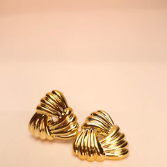 Golden Shell-Inspired Studs