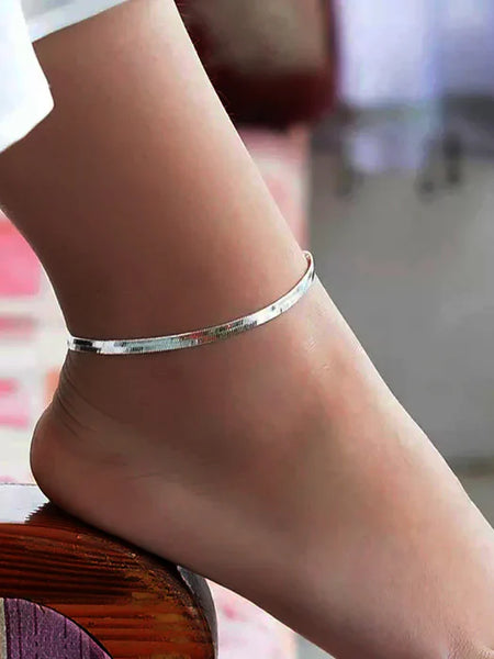 Evil Eye Charm Snake Anklet