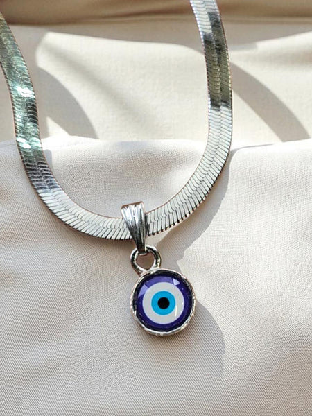 Evil Eye Charm Snake Anklet