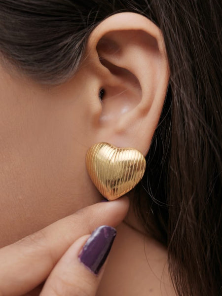 Heart-Shaped Earrings by Ellara Jewels 💛