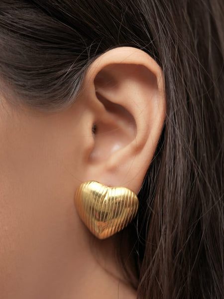 Heart-Shaped Earrings by Ellara Jewels 💛