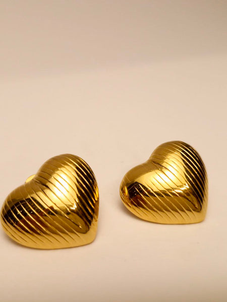 Heart-Shaped Earrings by Ellara Jewels 💛