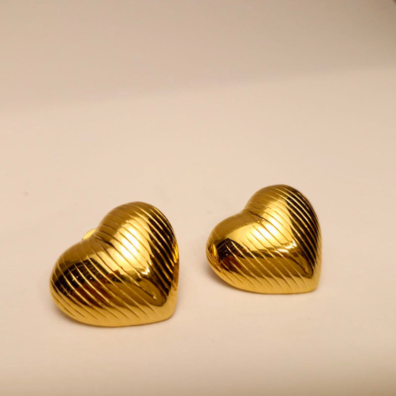 Heart-Shaped Earrings by Ellara Jewels 💛
