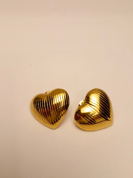 Heart-Shaped Earrings by Ellara Jewels 💛
