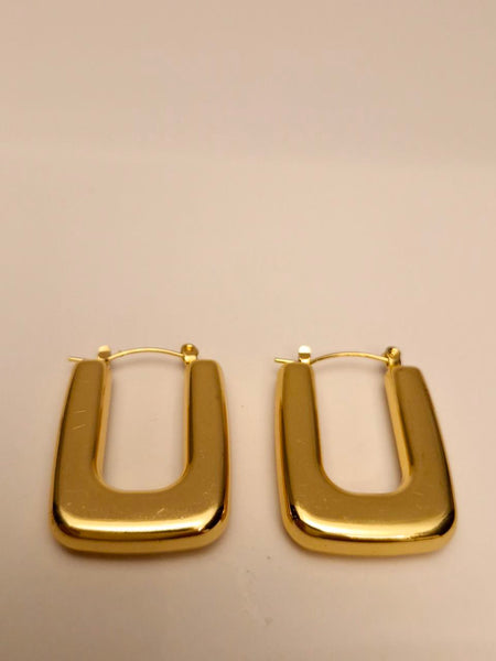 ✨ Bold U-Hoop Earrings