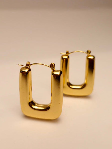 ✨ Bold U-Hoop Earrings