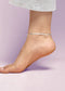 Silver Snake  Anklet